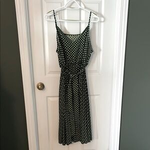 Polka Dot Green Dress